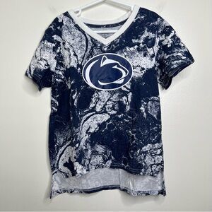 Rivalry Threads Penn State PSU Nittany Lions Blue White Swirled T Shirt Youth L
